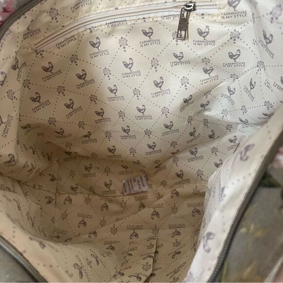 Farmhouse Is My Style Floral Green Cottage Boho Tote Bag - Picture 12 of 12